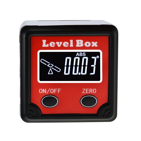 Digital Level Angle Finder Bevel Box (4 x 90deg) Inclinometer Protractor Gauge Tilt Direction Indicator With Magnetic Base ► Photo 1/6