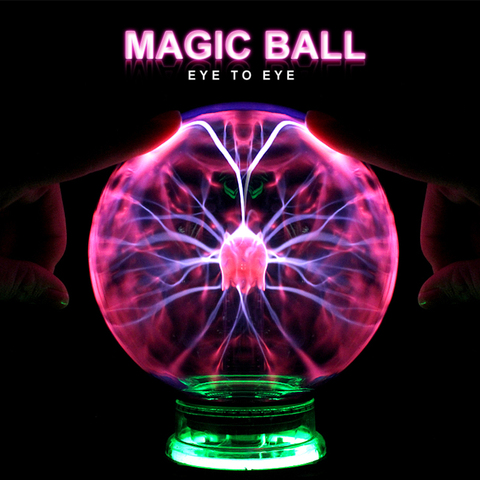Novelty Magic Plasma Ball Light 220V LED Night Light 4/5/6 Inch Plasma Ball Touch Lamp Christmas Nightlight Kids Decor Gift ► Photo 1/6