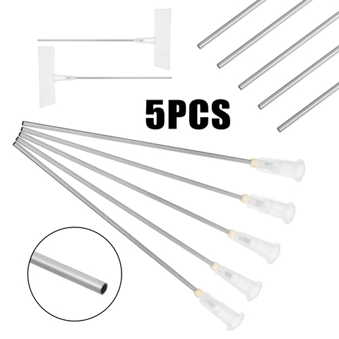 5pcs 100mm White Blunt Dispensing Needles Syringe Needle Tips Plastic + Metal Material For Ink Refilling Mixing Liquid ► Photo 1/6