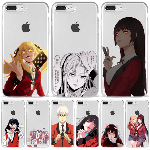 Buy Online Japanese Anime Kakegurui Jabami Yumeko Tpu Soft Silicone Phone Case For Iphone Xs Max 6 7 8 Plus Se 11 Pro Max Fundas Coque Alitools