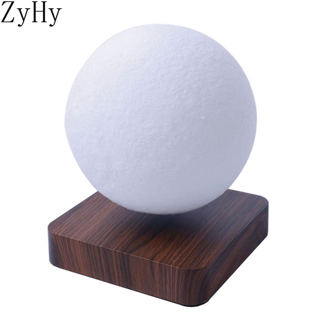 LED Hot Sale Creative 3D Print Magnetic Levitation Moon Lamp Night Light Rotating LED Floating Lamp Home Decoration Dropshopping ► Photo 1/6