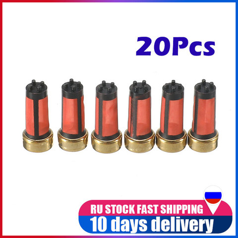 20 Pieces 14*6*3mm High quality Car Petrol Fuel Injector Micro Filter For Mitsubishi Auto Sapre Parts Accessories MD619962 ► Photo 1/6