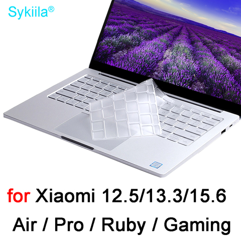 Keyboard Cover for Xiaomi MI Air 12.5 13.3 Pro 15.6 Gaming Ruby 15 Clear Black Protector Skin Film Silicone TPU Laptop Notebook ► Photo 1/6