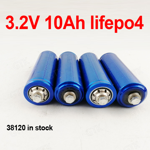 in stock 38120 Lifepo4 3.2v 10ah lithium battery deep cycle for DIY 12V 20Ah scooter vehicle Solar energy storage RV inverter ► Photo 1/3