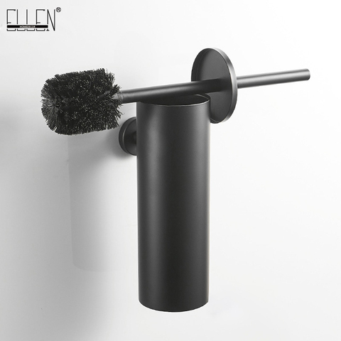 ELLEN Toilet Brush Holder Bathroom Cleaning Set Wall Black Bathroom Storage and Organization ML118 ► Photo 1/6