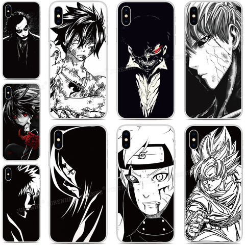Black White Anime Cover For ZTE Blade A7 A5 A3 L8 2022 Axon 11 SE 10 Pro A7s V10 V2022 Vita 20 Smart Libero S10 Phone Case ► Photo 1/6