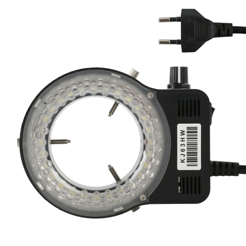 56 LED Adjustable Ring Light Illuminator Lamp Black For Stereo Microscope Industrial Camera ► Photo 1/4