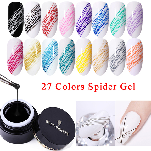 BORN PRETTY Spider Gel Creative Wire Drawing Nail Gel Varnish Point To Line Pulling Silk Painting UV Gel Spider Gel Nail Polish ► Photo 1/6