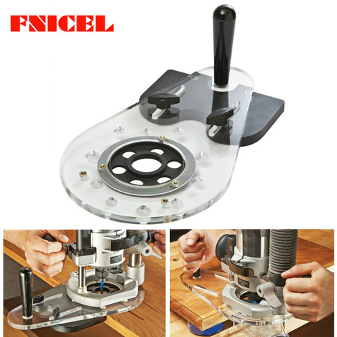 Woodworking Hole Punch Locator Circle Cutting Jig for Wood Routers/Electric Hand Trimmers Woodworking Milling Circle Groove ► Photo 1/6