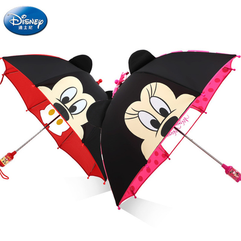 Disney Cartoon Children Umbrella Portable Mickey Minnie Kids Umbrella Student Boy Girl Adult Sunscreen Kids Umbrella Gift ► Photo 1/6