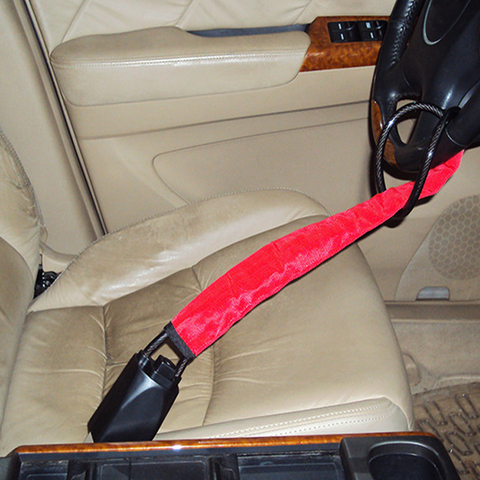 Anti Theft Steering Wheel Lock with 2 Keys Car Truck Security Black Red ► Photo 1/6