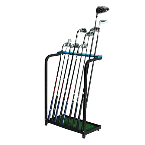 CRESTGOLF Golf Club Display Stand Rack Durable Metal Storage 9 Clubs Golf Putter Shelf Organizers Training Aids ► Photo 1/6