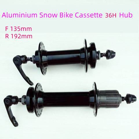 Fat Bike Hub front/rear 135mm 170 192 195mm 32 36 holes Snow bicycle aluminum cassette disc brake Snow bike aluminum alloy hubs ► Photo 1/6