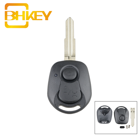 BHKEY For Ssangyong Key Shell 2 Buttons Car Remote Key Shell for Ssangyong Actyon Kyron Rexton 2005- Smart Car Key Fob Case ► Photo 1/4
