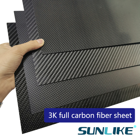 400x500mm Factory direct sale Full 3K Carbon fiber Plate sheet Board panel 40x50cm thickness 1 1.5 2 2.5 3 3.5 4 mm ► Photo 1/6