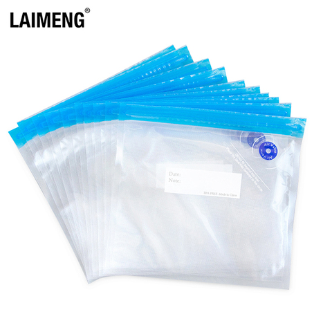 LAIMENG Reusable Vacuum Zipper Bags for Food Storage BPA free Film