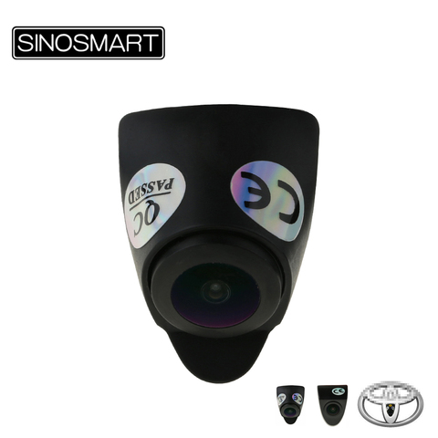 SINOSMART High Quality Car Front View Parking Camera for Toyota Highlander Verso RAV4 Prado Logo Camera ► Photo 1/6