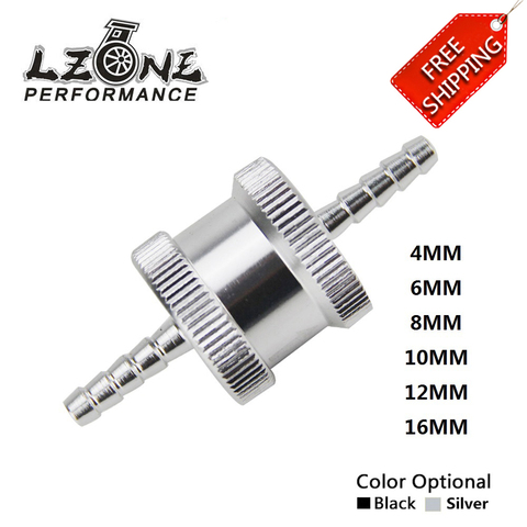 FREE SHIPPING - 6 Size 4MM / 6MM / 8MM / 10MM / 12MM / 16MM Non Return One Way Fuel Check Valve Aluminum Alloy Petrol Diesel ► Photo 1/6