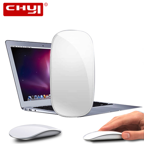 Touch Magic Wireless Mouse Ergonomic Ultra Thin USB Optical Mice 1600DPI Computer Mause With USB C Adapter For Apple Macbook PC ► Photo 1/6