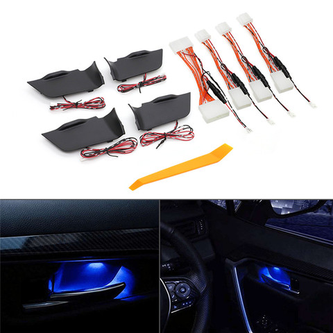 For Toyota RAV4 2022 5th Interior Door Bowl Lamp Refitting Interior Handle Led Atmosphere Lamp Decoration light ► Photo 1/4