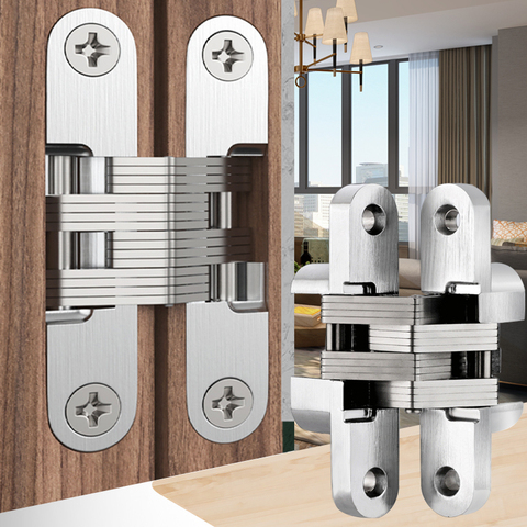 Hidden door Hinges Built-in Concealed Door Hinge Cross for Heavy Doors Folding Door Hinge Furniture Hardware ► Photo 1/6