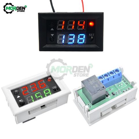DC 12V Dual Display Time Relay Module 20A Time Delay Relay Mini LED Digital Timer Relay Timing Delay Cycle Time Control Switch ► Photo 1/6