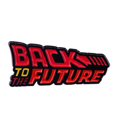 PF049 Dongmanli Back To The Future Hard Enamel Pins Brooches Women Men Backpack Bags Badge Lapel Jewelry Friends Gifts ► Photo 1/5