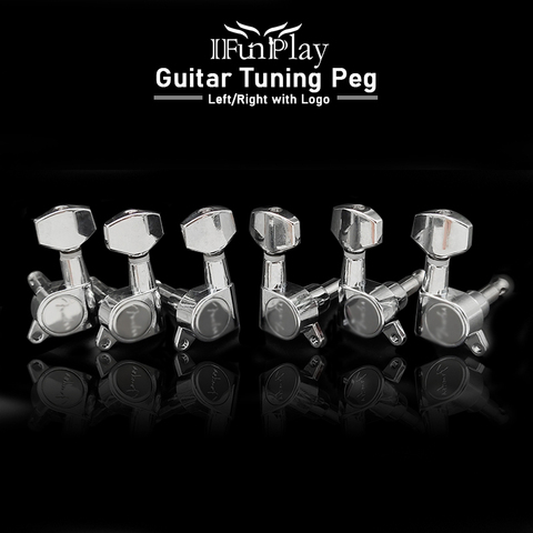 1Set FD Guitar Tuning Pegs Key Tuner Machine Head for Acoustic Electric Guitar Guitarra Violao Accessories Sealed Peg with Logo ► Photo 1/6