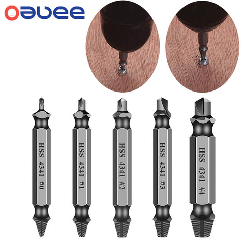5/6pcs Material Damaged Screw Extractor Drill Bits Guide Set Broken Speed Out Easy Out Bolt Screw High Strength Screw Tools Set ► Photo 1/6