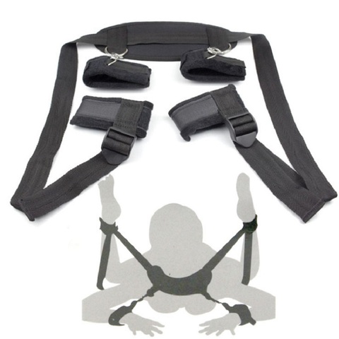 Womens Sexy Lingerie BDSM Bondage  Handcuffs Leg Open Restraints Neck  Ankle Cuff Straps Erotic Costume  Products ► Photo 1/6