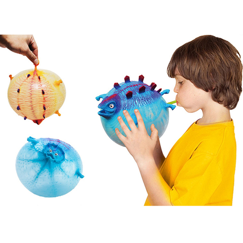 1Pc Creative Strange Tpr Can Inflate Animal Squeeze Ball Inflatable Dinosaur Bubble Ball Children Gift Toy ► Photo 1/3