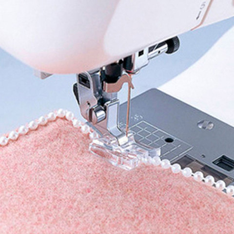 Pearls and Sequins Sewing Knit Wear Machine Spool Presser Fabric Foot Round Bead Pressure-Foot Joint Belt Tool Accessories etc. ► Photo 1/6