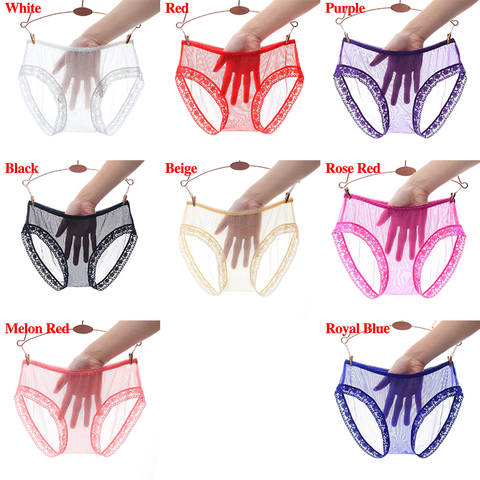 Seamless Panties Women Underwear Transparent Hollow Out  Hot Briefs Low-Rise Full Back Lingerie Female L-XL ► Photo 1/6