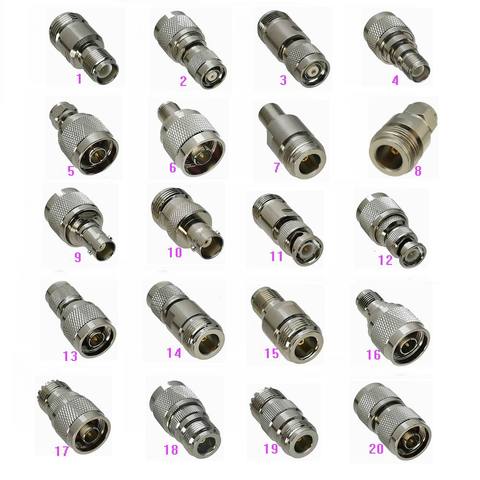 Adapter N to UHF PL259 SO239 / BNC / F TV / TNC / RP-TNC Male Plug & Female Jack RF Coaxial connector ► Photo 1/1