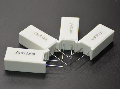 5Pcs SQM RX27-5 Vertical Cement Resistance Resistors 10W 0.1/0.5/1/1.5/2/3.3/4.7/5.1/5.6/6.8/7.5/8.2R Ohm Ceramic ► Photo 1/3