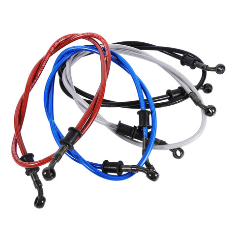 50cm-120cm Motorcycle brake Hose Braided Steel Brake Clutch Oil Hose Line Pipe Fit ATV Dirt Pit Bike 5 Color Hot 500mm 600mm ► Photo 1/6