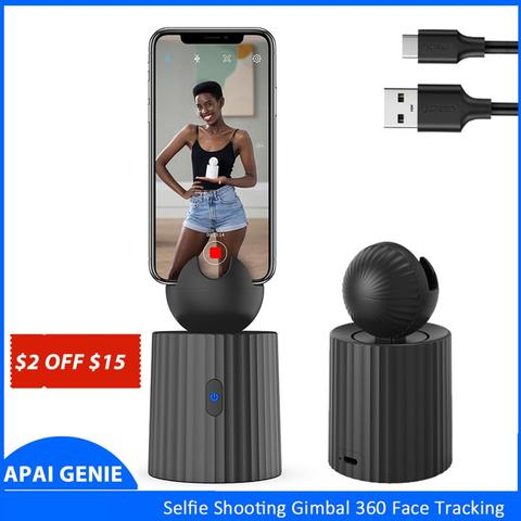 360°Rotation Auto Face/Object Tracking Holder Intelligent Follow Portable Smart Selfie Stick, Video/Vlog Shooting Phone Mount ► Photo 1/6