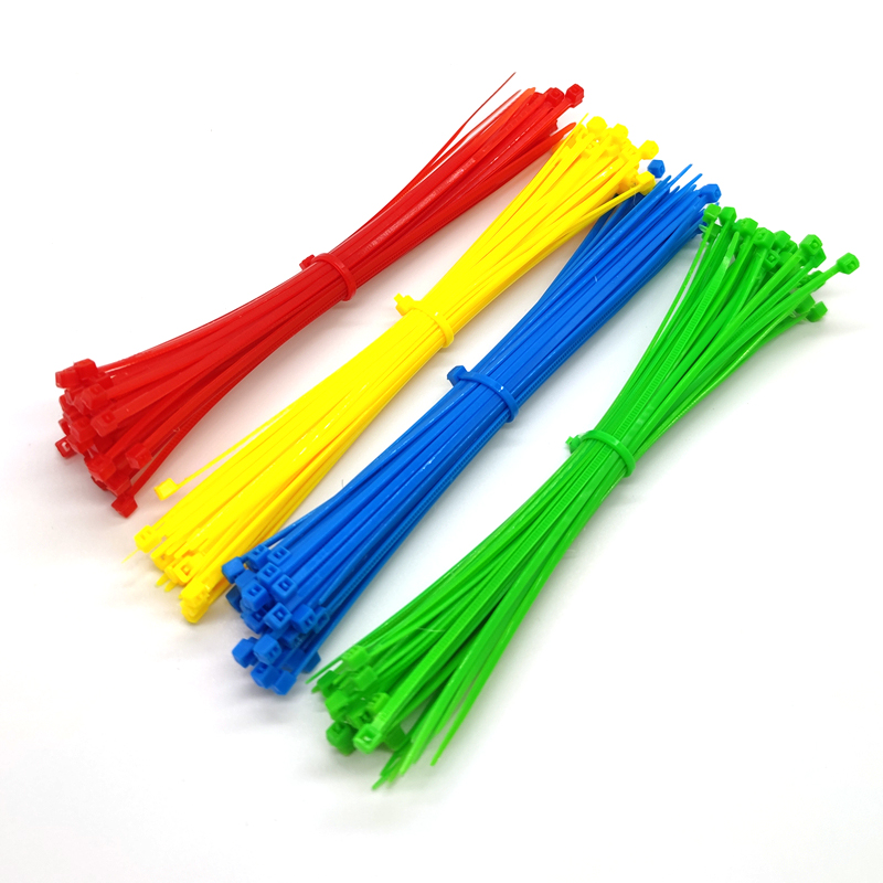 100/200PCS 2.5*100mm Self-locking Nylon Plastic Cable Ties Zip Ties 150mm 200mm 