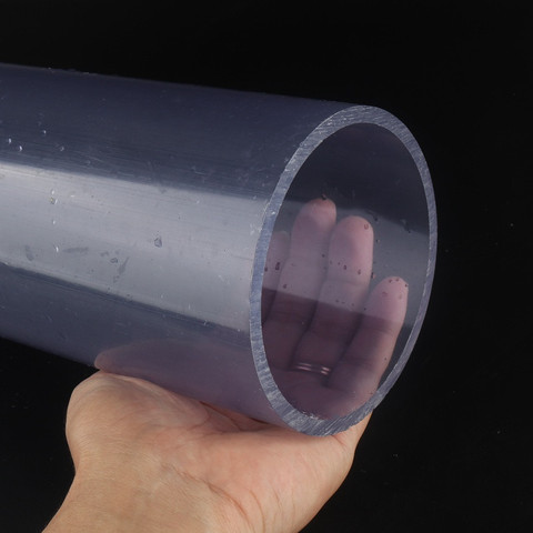 Length 50cm O.D 16~280mm Transparent UPVC Pipe Aquarium Fish Tank Visiable PVC Water Pipe Chemical Liquid Tube Anti-Corrosion ► Photo 1/6