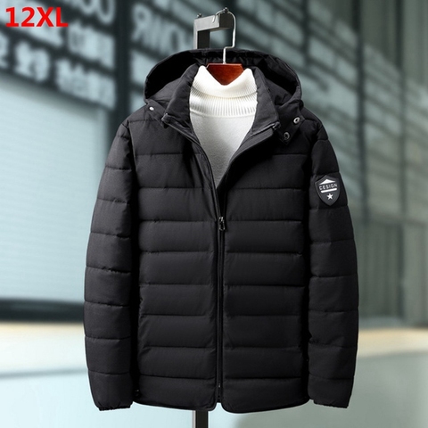 Large size men's cotton overcoat 160kg loose version plus size extra large oversized  jacket cotton coat winter 12XL 11XL ► Photo 1/6