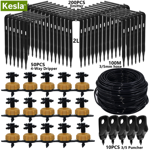 KESLA 10-100M 2L/H Pressure Compensation Emitter Arrow Watering Kits w Puncher for Agriculture Greenhouse Drip Irrigation System ► Photo 1/6