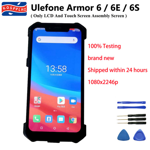 100% Tested For Ulefone Armor 6 LCD + Touch Screen Digitizer Display Assembly For Ulefone Armor 6 / 6E / 6S Display Screen +Film ► Photo 1/4