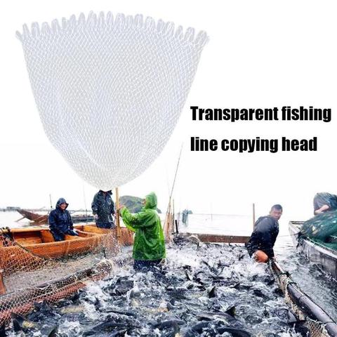 40/50/60 cm Double Line Braided Mesh Fishing Landing Net Fishing Tools Mesh Hole For Bass Trout Catch Luring Accesorry Optional ► Photo 1/6
