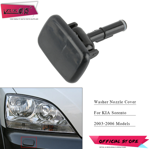 ZUK Headlight Headlamp Washer Nozzle Cover For KIA Sorento 2003 2004 2005 2006 Head Light Head Lamp Water Spray Jet Car Styling ► Photo 1/6