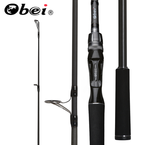 Obei Spurs 1.98/2.28/ 2.58m 3 Section Baitcasting Fishing Rod Travel Ultra Light Casting Spinning Boat lure 7g-55g M/ML/MH Rod ► Photo 1/6