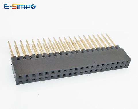 10pcs 2.54mm PC104 Female Header 2X16/20/25/32/40P PH8.5+2.5mm double row Gold-plated ► Photo 1/6