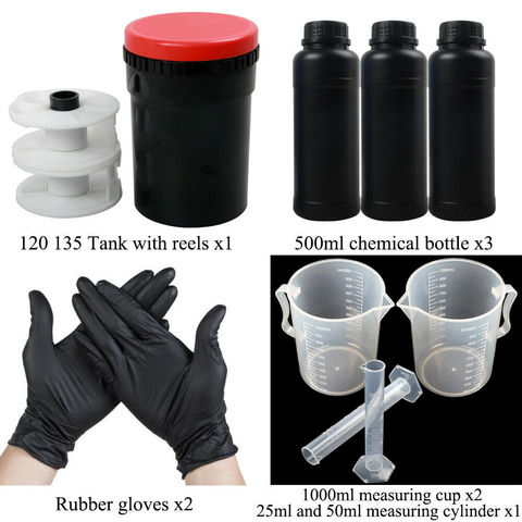 120 135 Film Developing Tank Equipment Kit B&W Color Negative Process Darkroom ► Photo 1/6