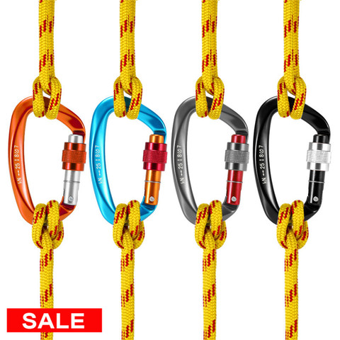 Lixada 25KN Carabiner for Climbing Carabineros EDC Fishing Climbing Equipment Mountainteering Carabiners Rappelling mosqueton ► Photo 1/6