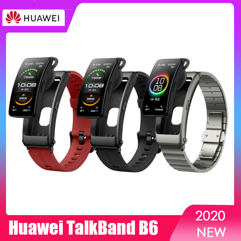 New Huawei Talkband B6 Smart Wristband Heart Rate Blood Oxygen Monitoring 