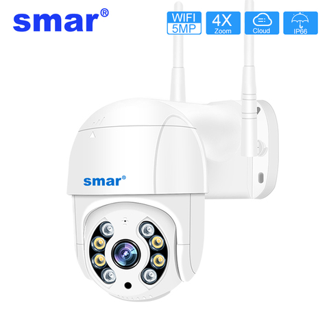 5MP Wifi PTZ Camera H.265 3MP Auto Tracking Human Detection Wireless IP Camera Outdoor 2MP 4X Digital Zoom ONVIF Security Kamera ► Photo 1/6